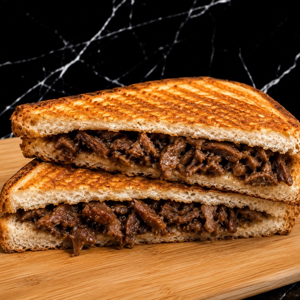 Yarım Ekmek Kavurmalı Tost