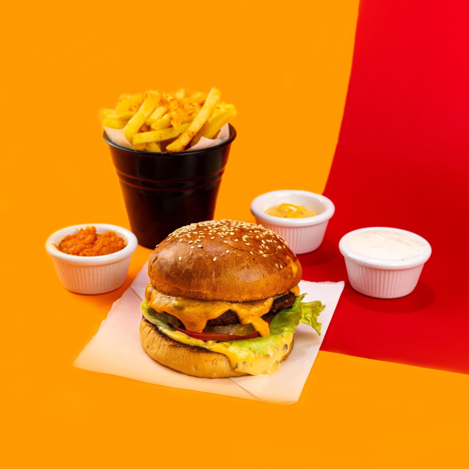 Cheese Burger Menü