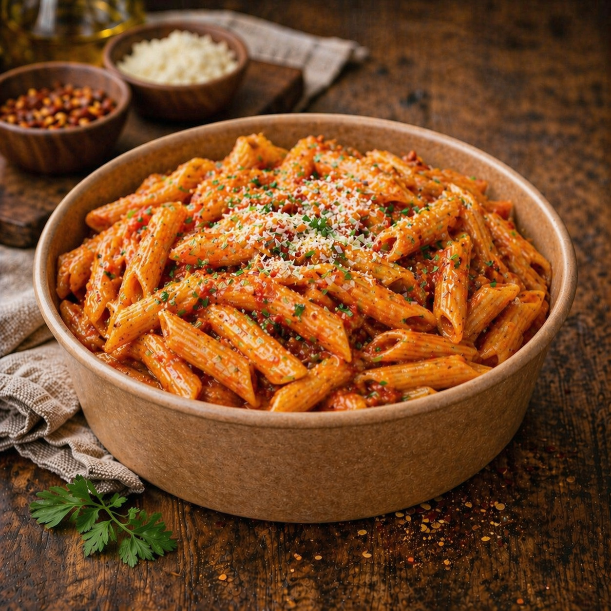 Salça Soslu Tavuklu Penne Bowl Makarna 500 gr