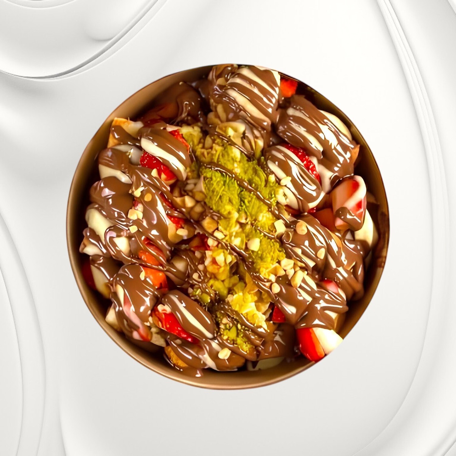 Chocolate Kingdom Bowl (Sütlü Çikolatalı Waffle Bowl)