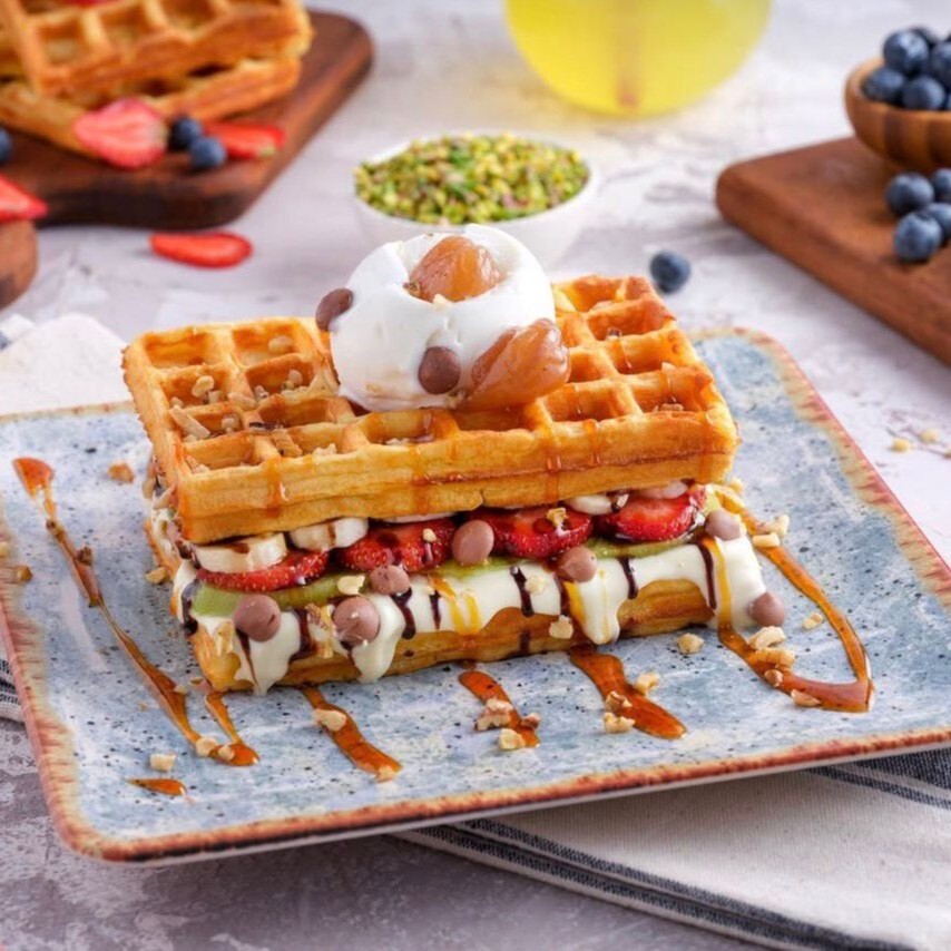 Dondurmalı Kare Waffle