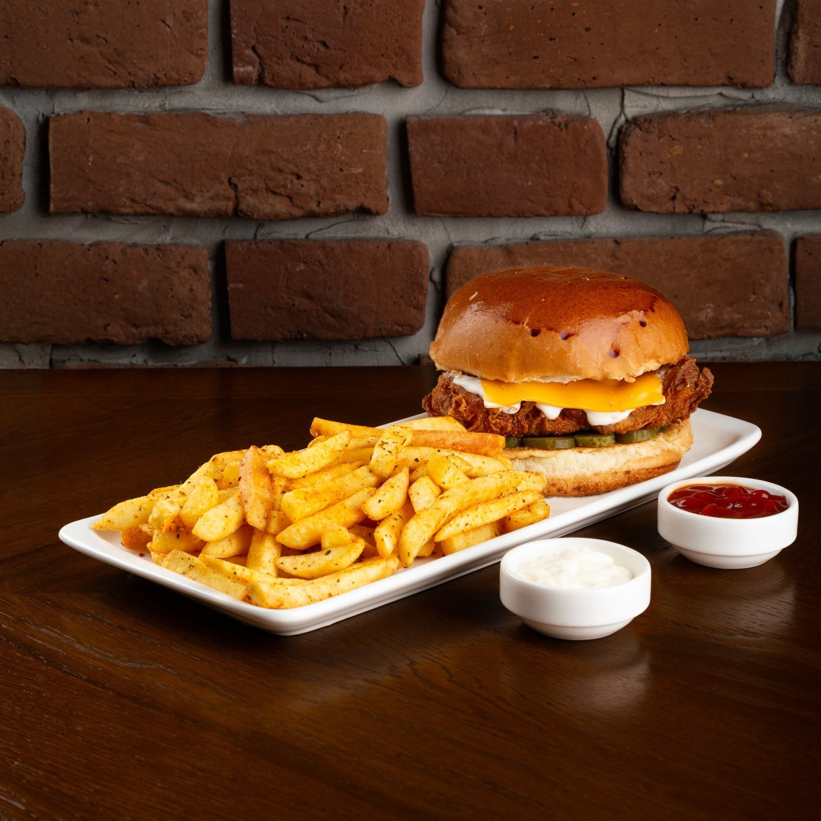Truffle Fried Chicken Burger