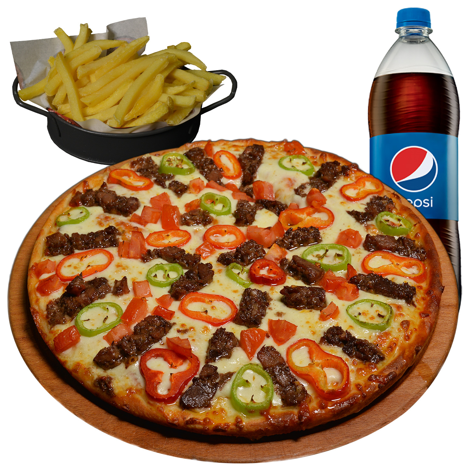 Kavurmalı Pizza (Orta) Menü