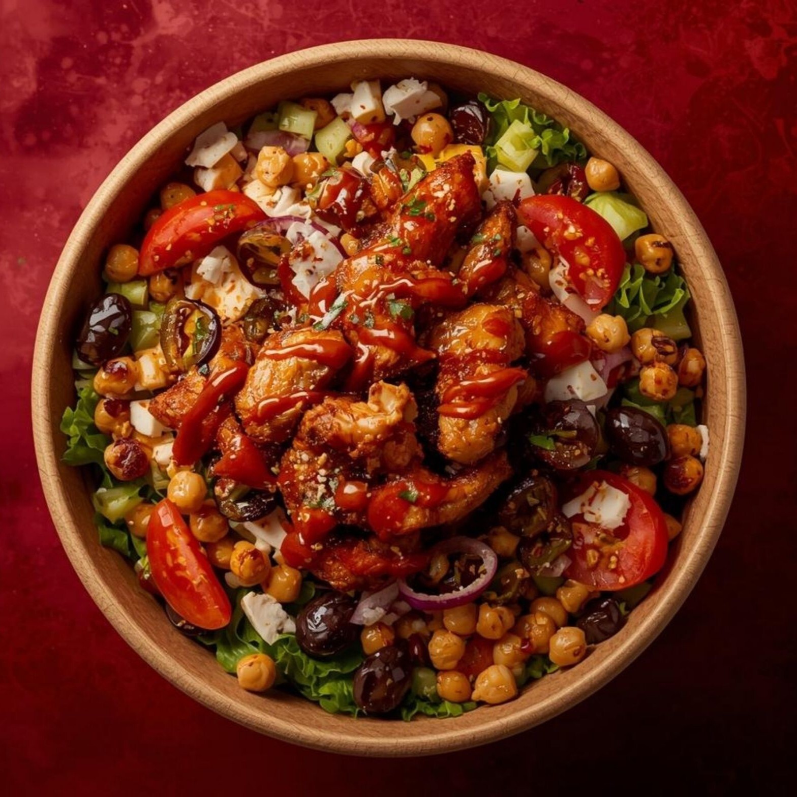Sweet Chili Spicy Crispy Chicken Bowl