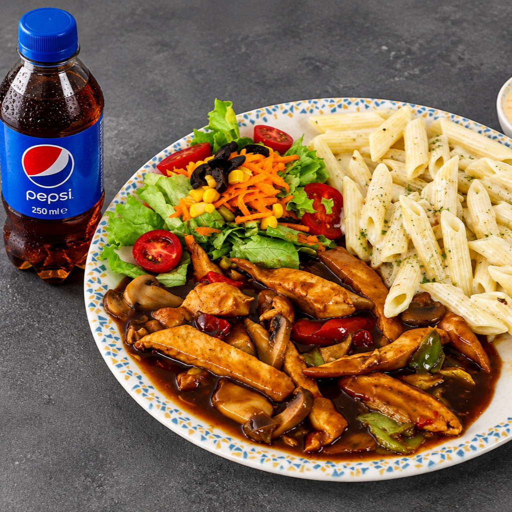 Pepsi'li Barbekü Soslu Tavuk Menü