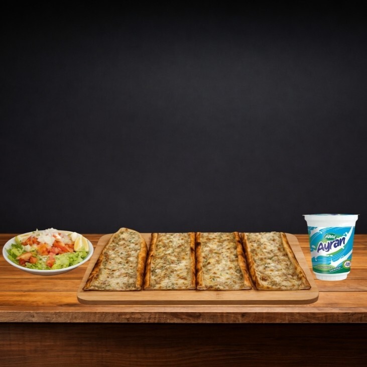 Kıymalı Kaşarlı Pide Menü