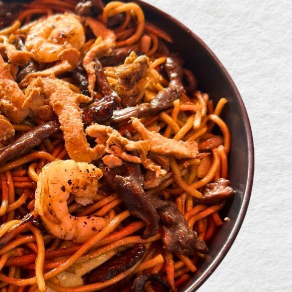 Singapur Etli Noodle (Singapore Meat Noodles)