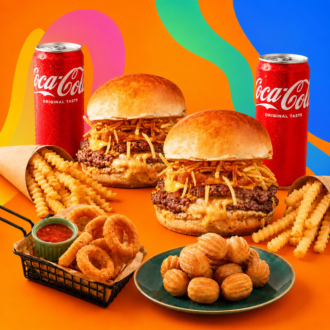 2'li Cheese Smash Burger & Churros Menü