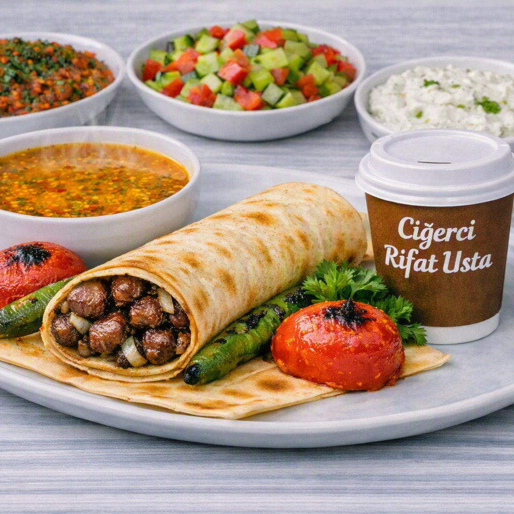 Ciğer Dürüm + Çorba + İçecek