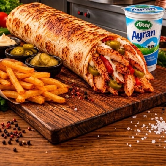 Tavuk Dürüm Menü (150 gr.)