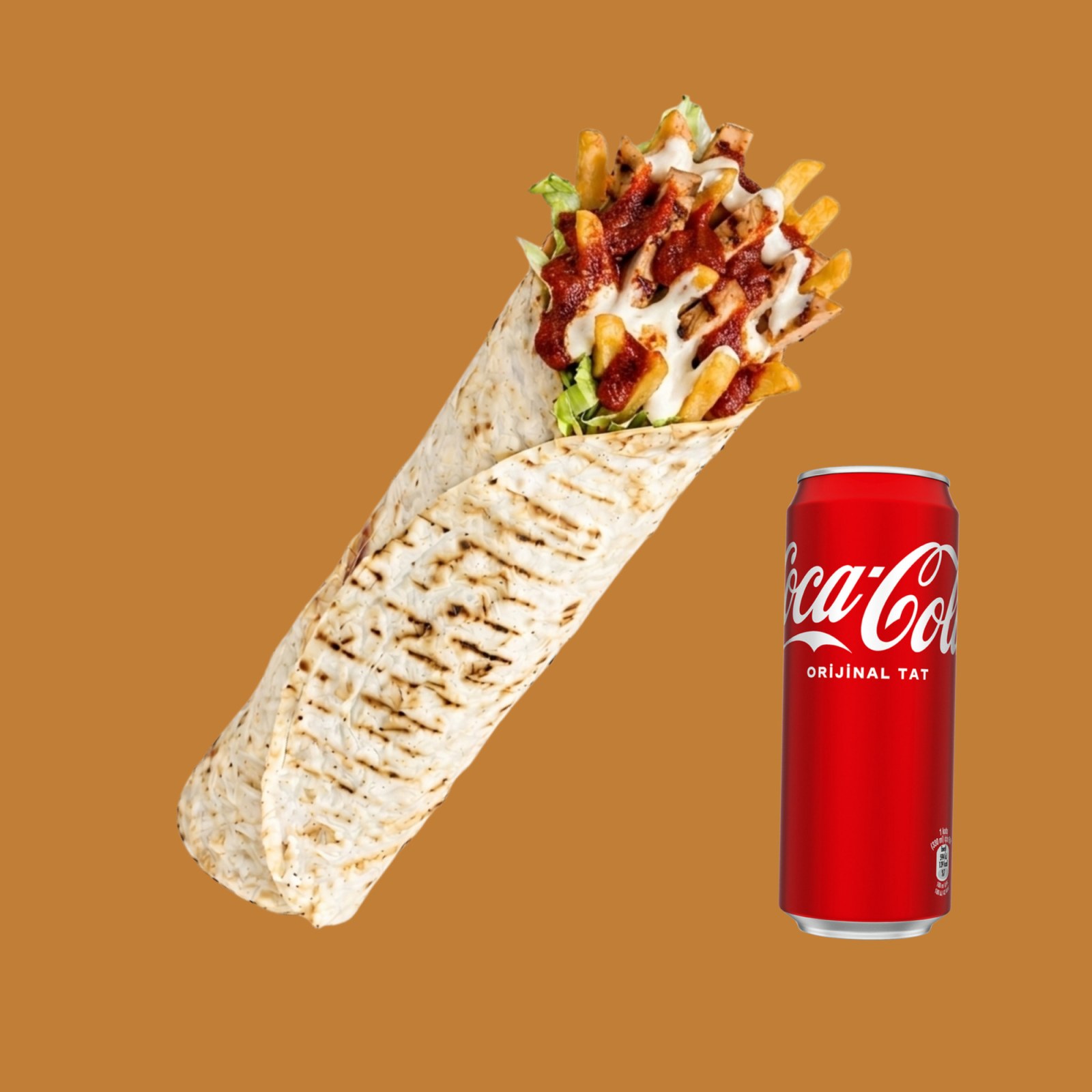Dubai Chili (acı) Dürüm + Coca Cola