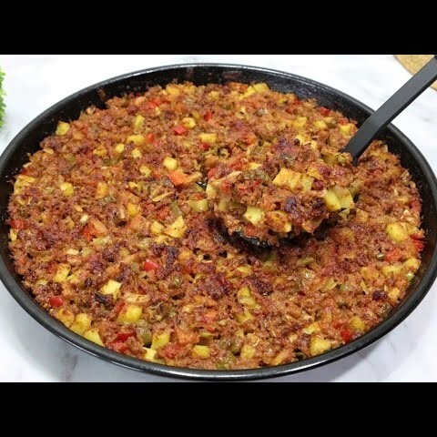Kıymalı Antep Tava Menü (Günün Pilavı + Cacık veya Salata)