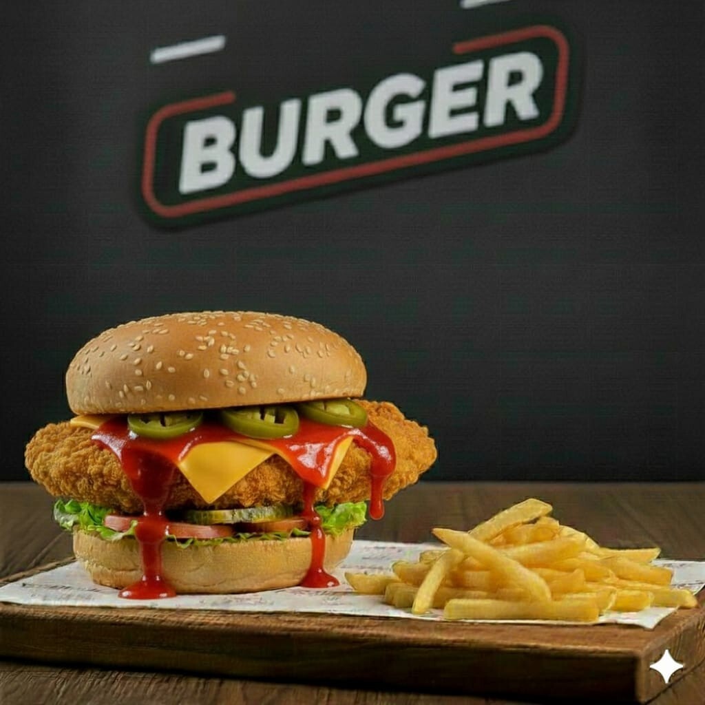 Acılı Tavuk Burger