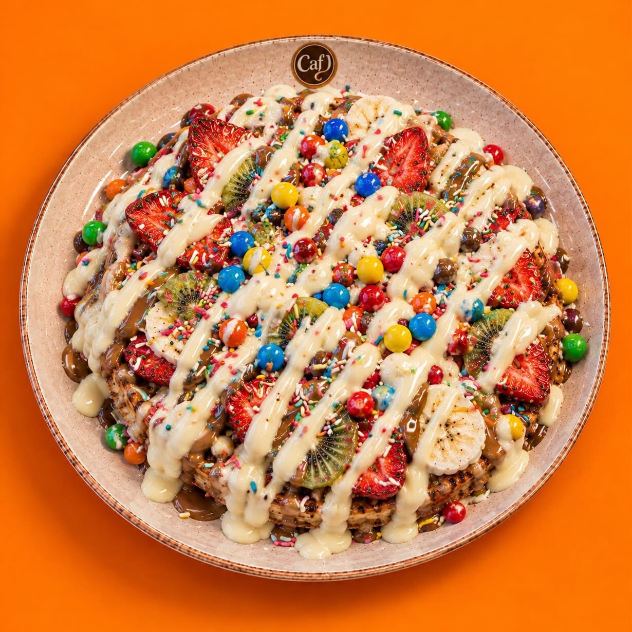 Beyaz Çikolatalı Waffle