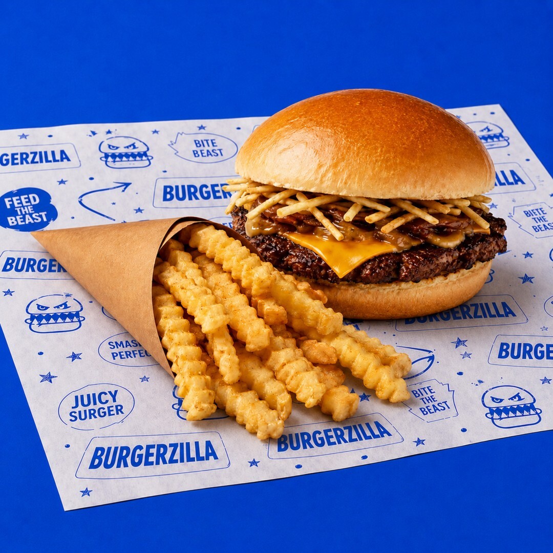 Single Zilla Smash Burger & Patates Kızartması