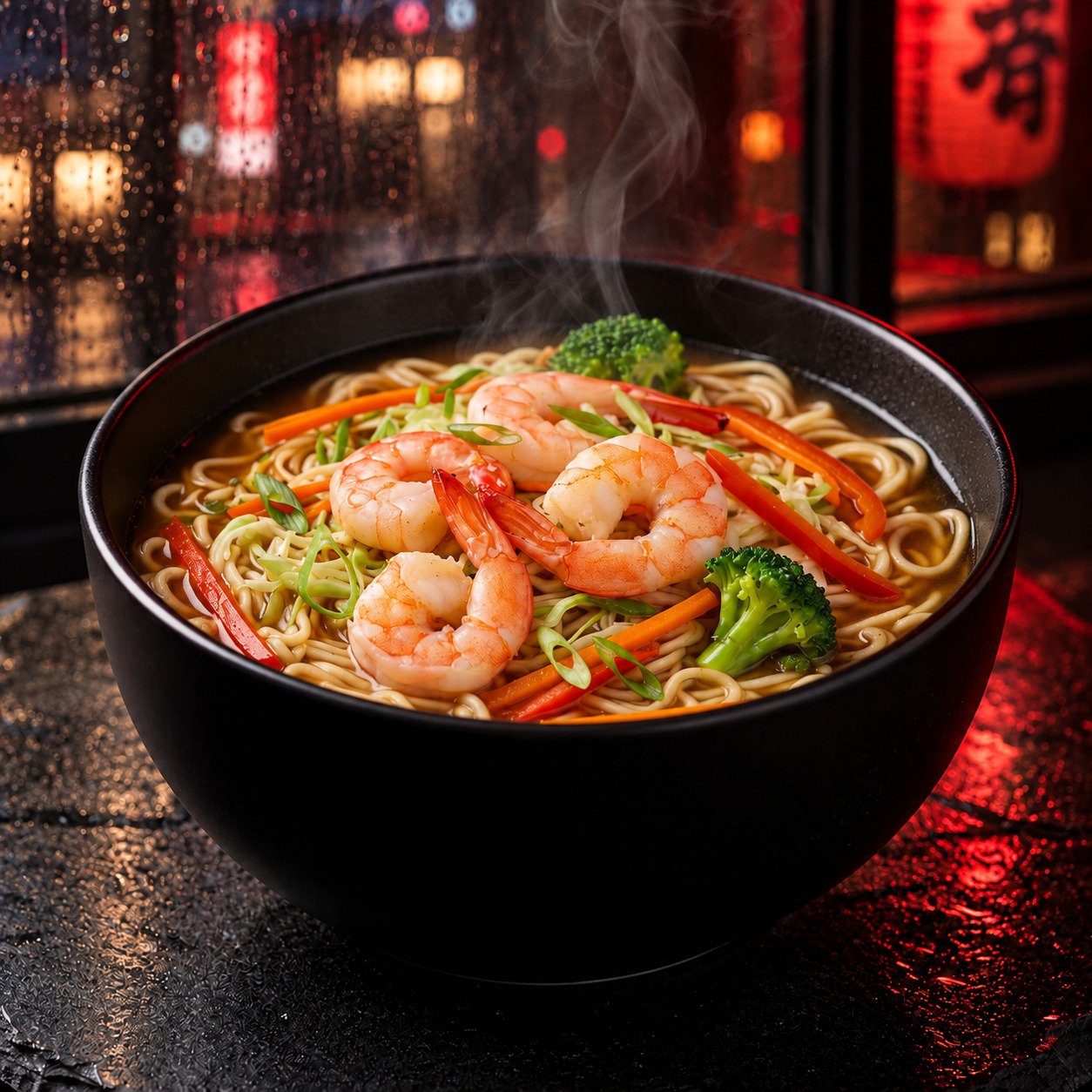 Karidesli Ramen Çorbası