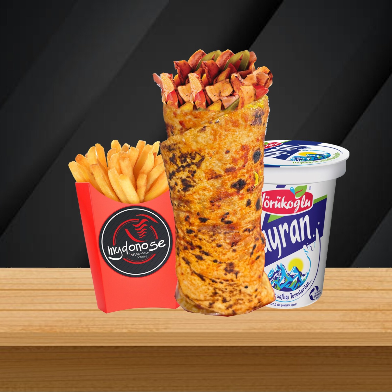 Tavuk Atom Burrito Menü