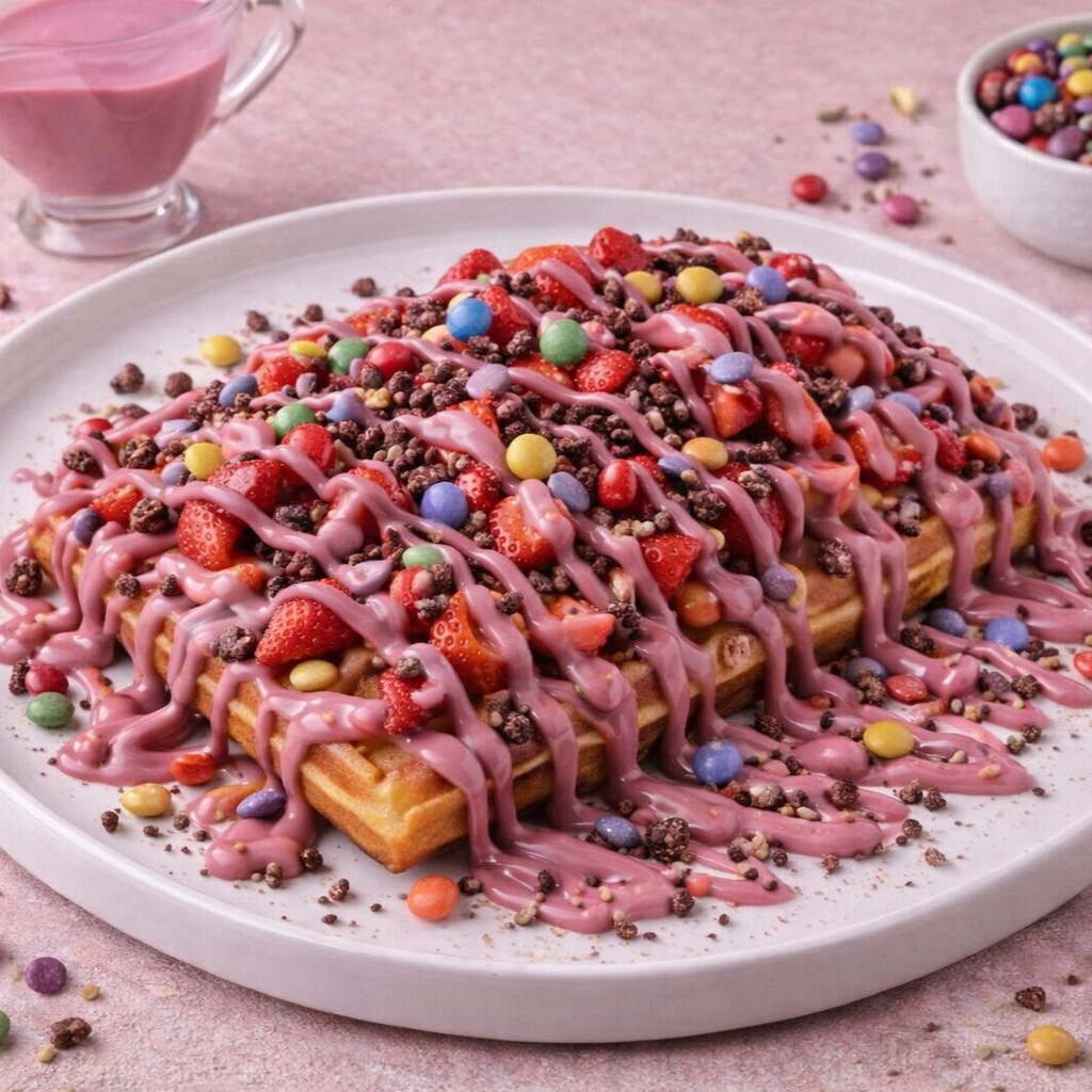 Çilekli Waffle