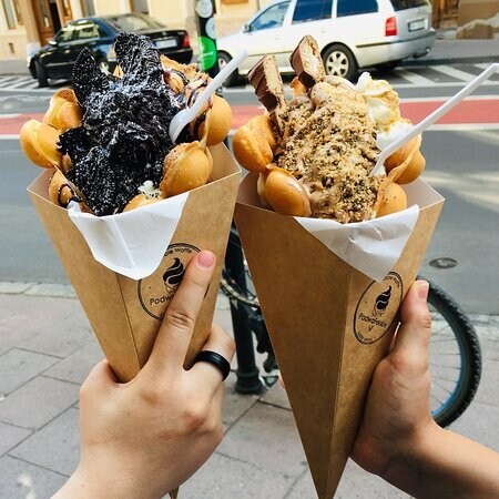 Bubble Sandviç Waffle