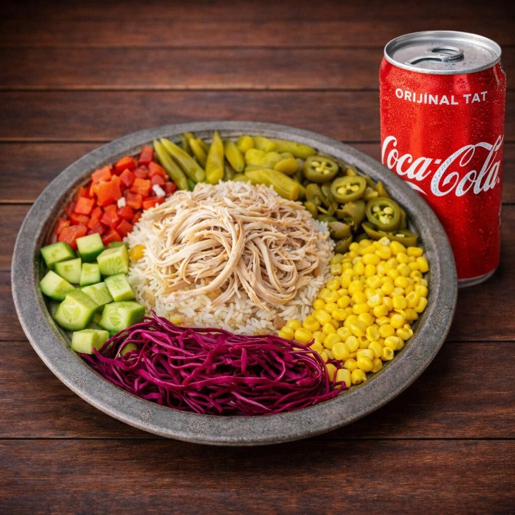 Tiftiklenmiş Tavuk Pilav + KUTU İÇECEK