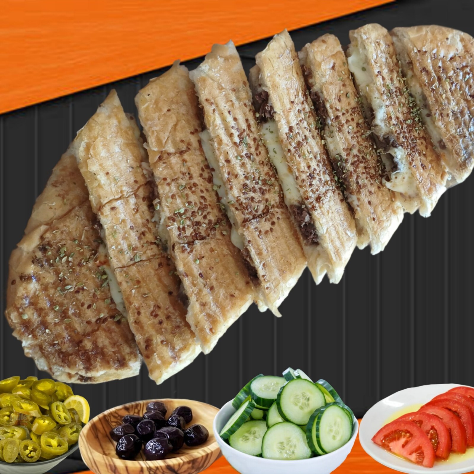 Tam Ekmek Kavurmalı Kaşarlı Tost