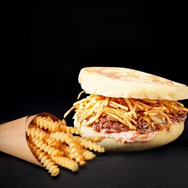 Bazlama Smash Burger & Patates Kızartması