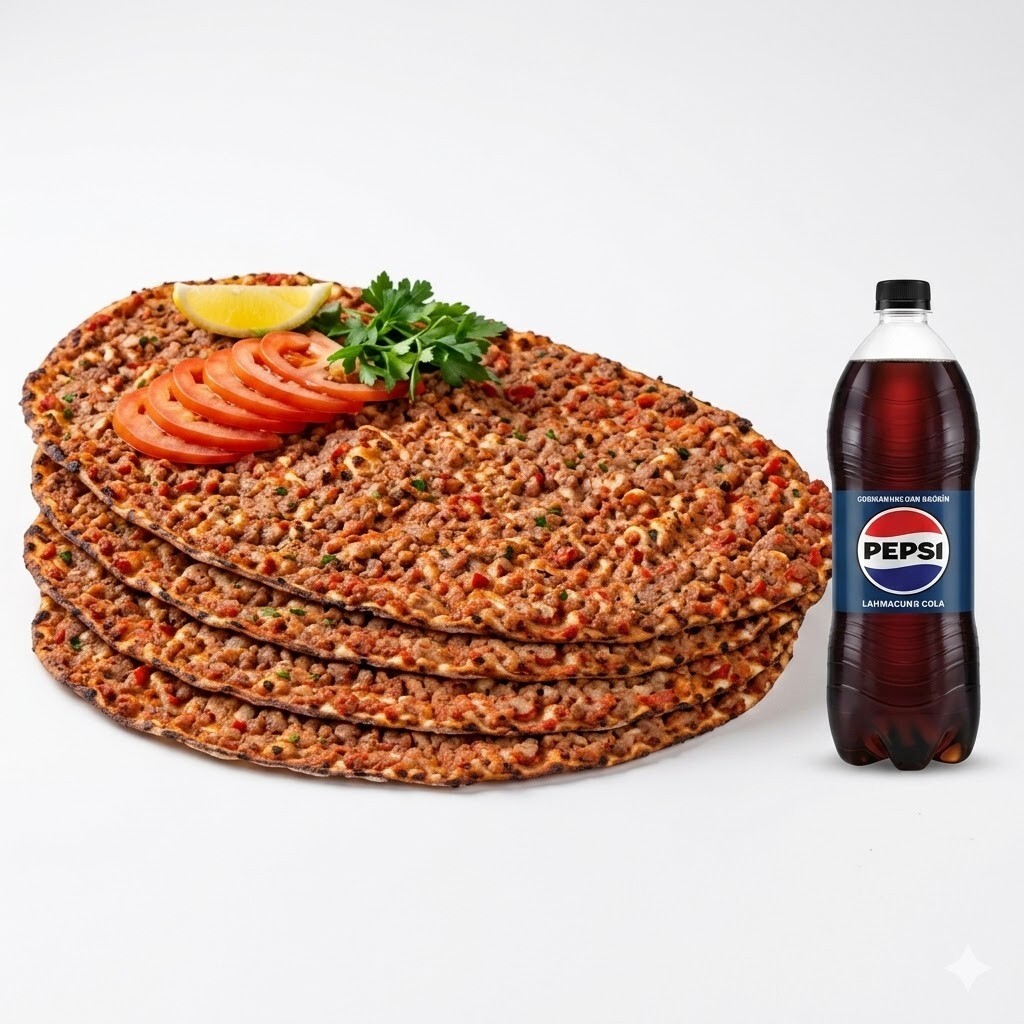 4 Adet Lahmacun + Pepsi (1 L)