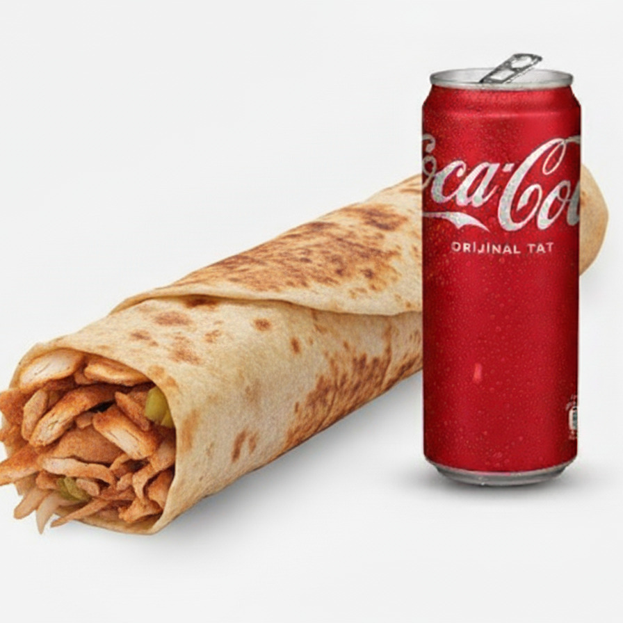 Menü duble Tavuk Döner +Coca Cola
