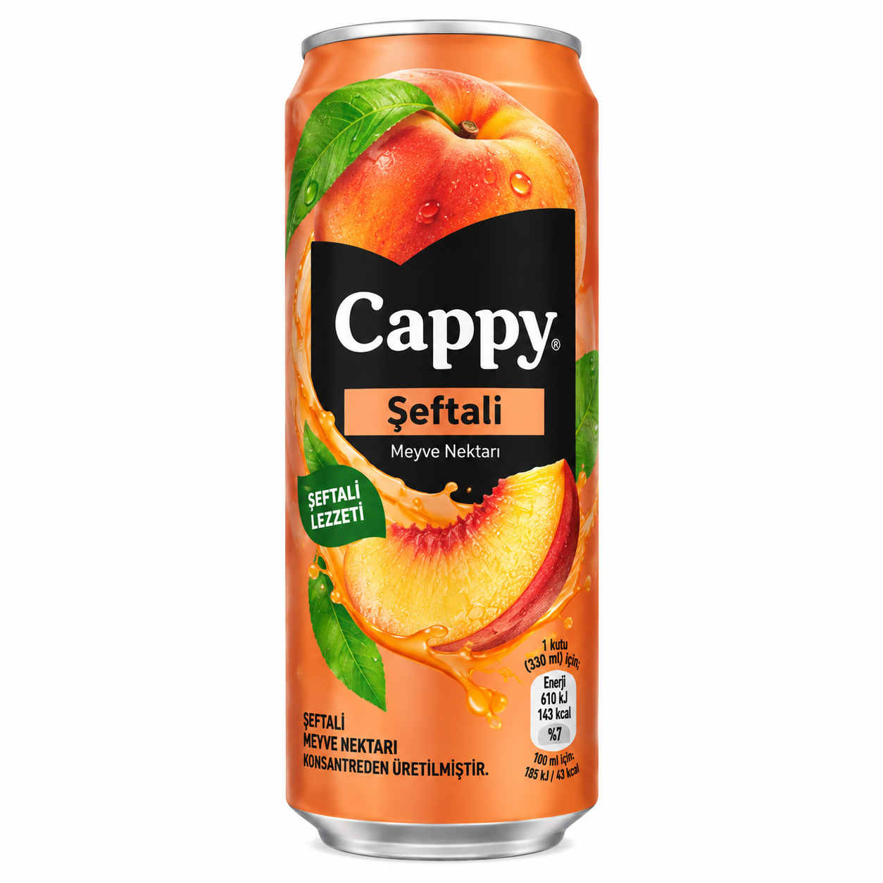 Cappy Şeftali Meyve Nektarı 330 Ml