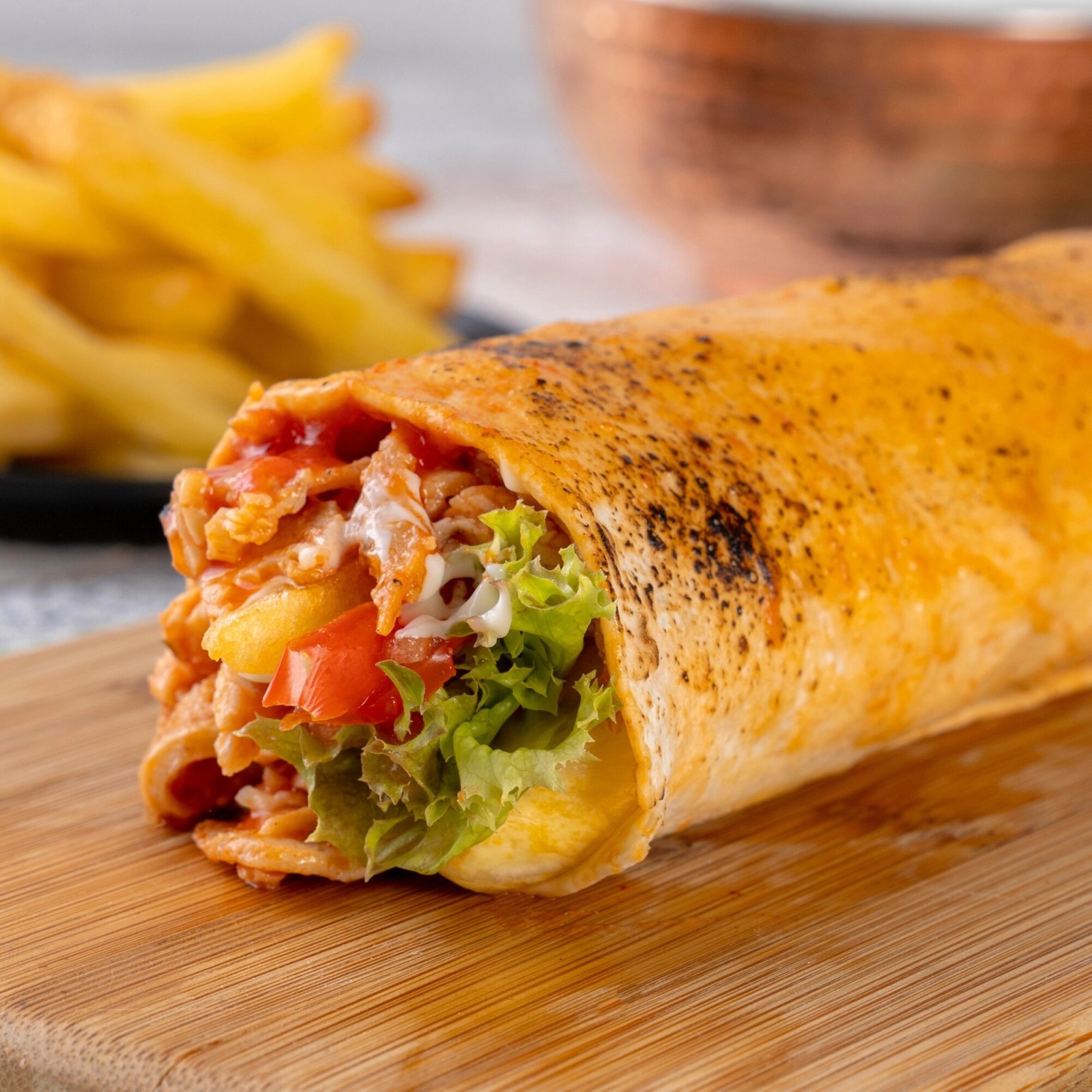 Kaşarlı Tavuk Döner Dürüm (120 gr.)