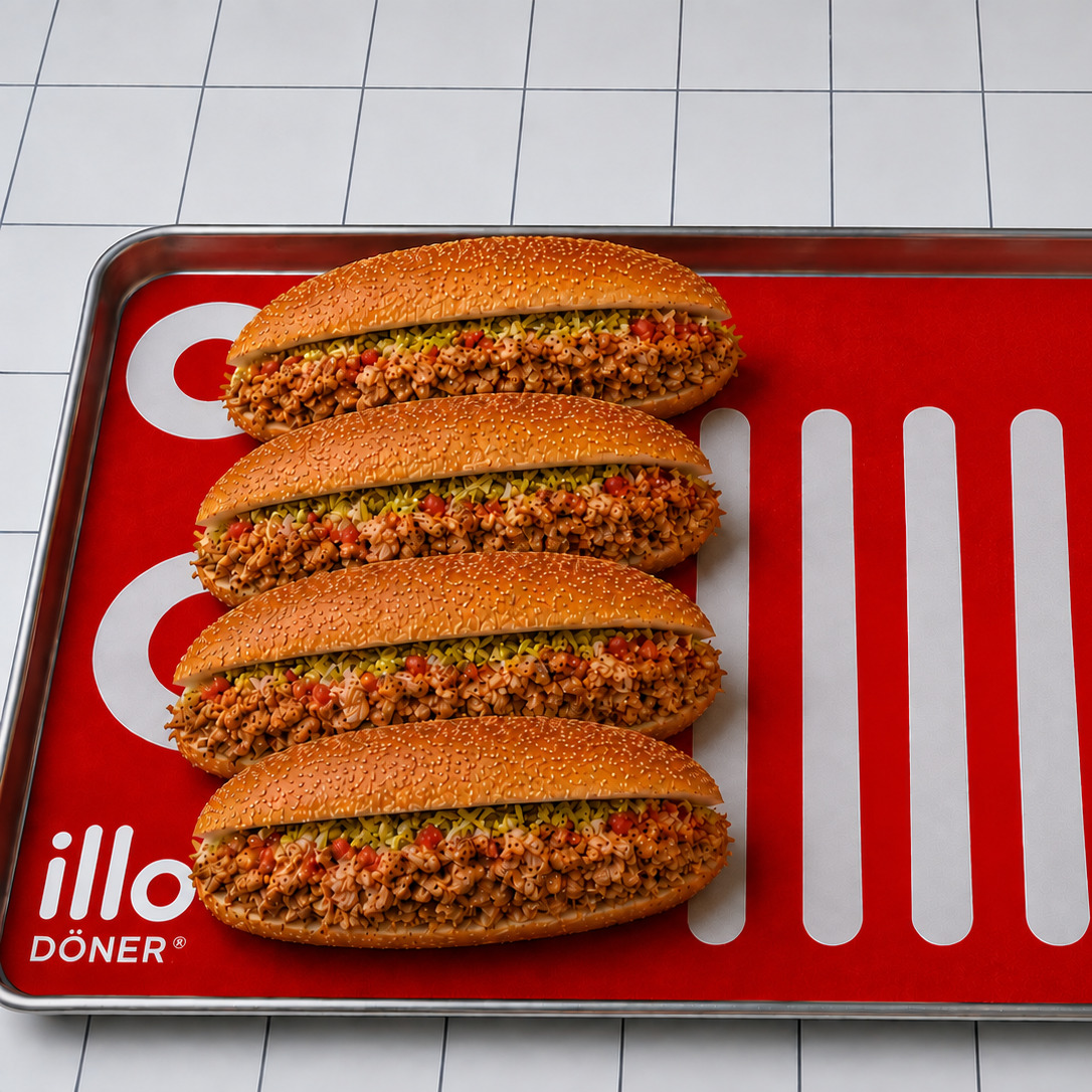 4'lü Ekmek Arası Tavuk Döner