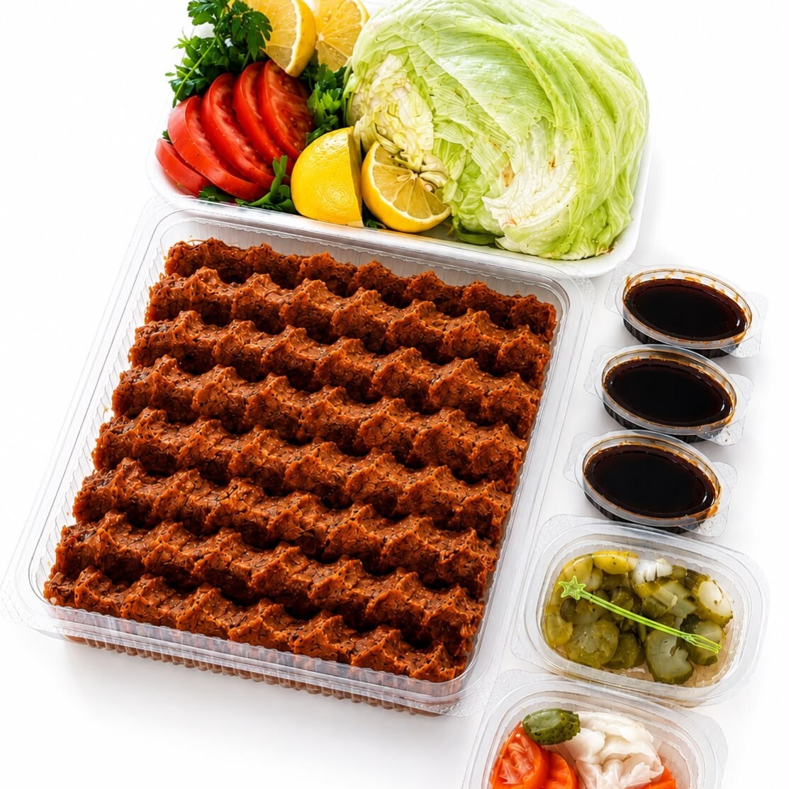 Aile Boyu Çiğ Köfte Ziyafeti (1 Kg) KAHVE HEDİYELİ