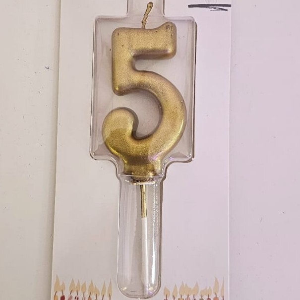 Altın Renk 5 Mum