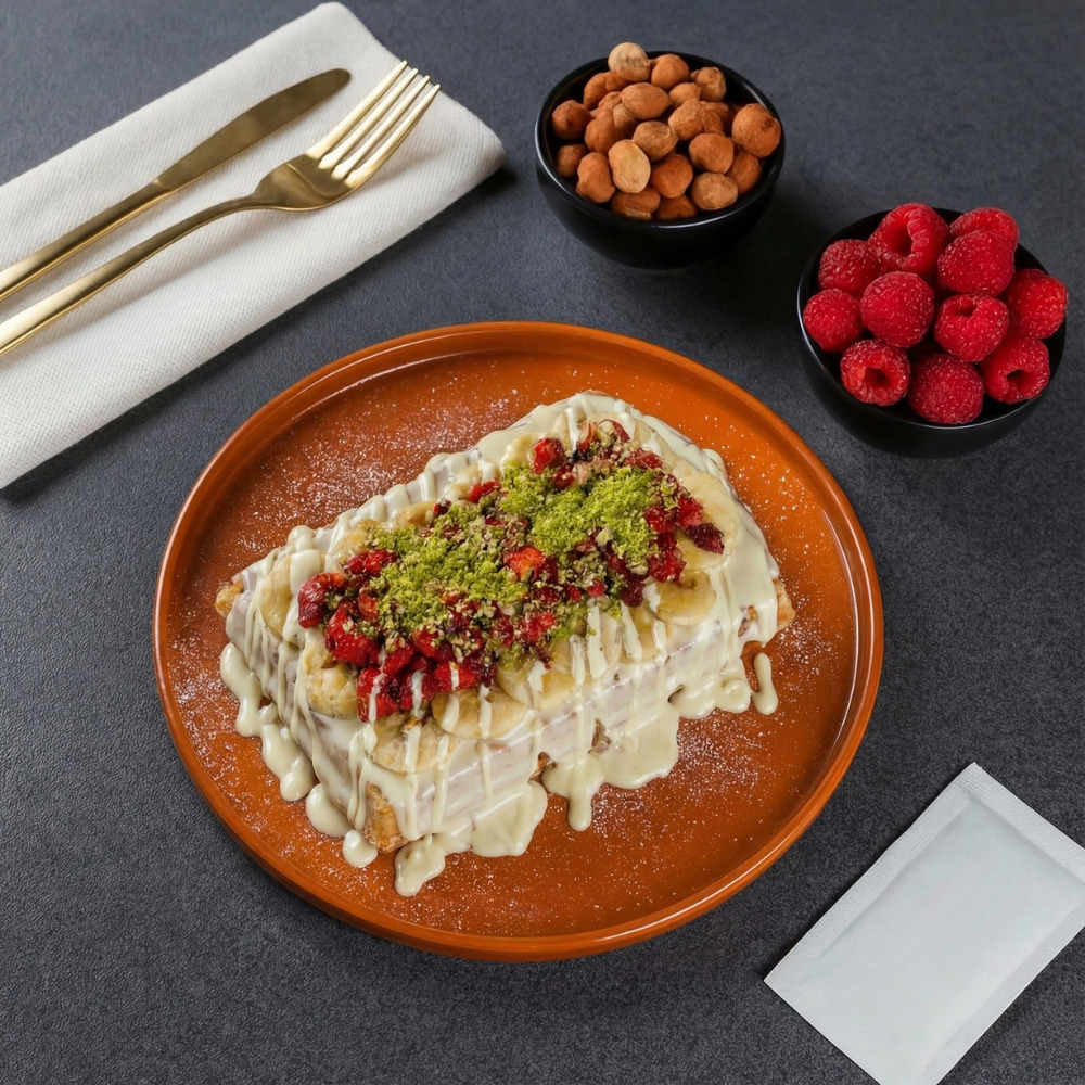 White Candy Crush Waffle (Büyük Hamur)