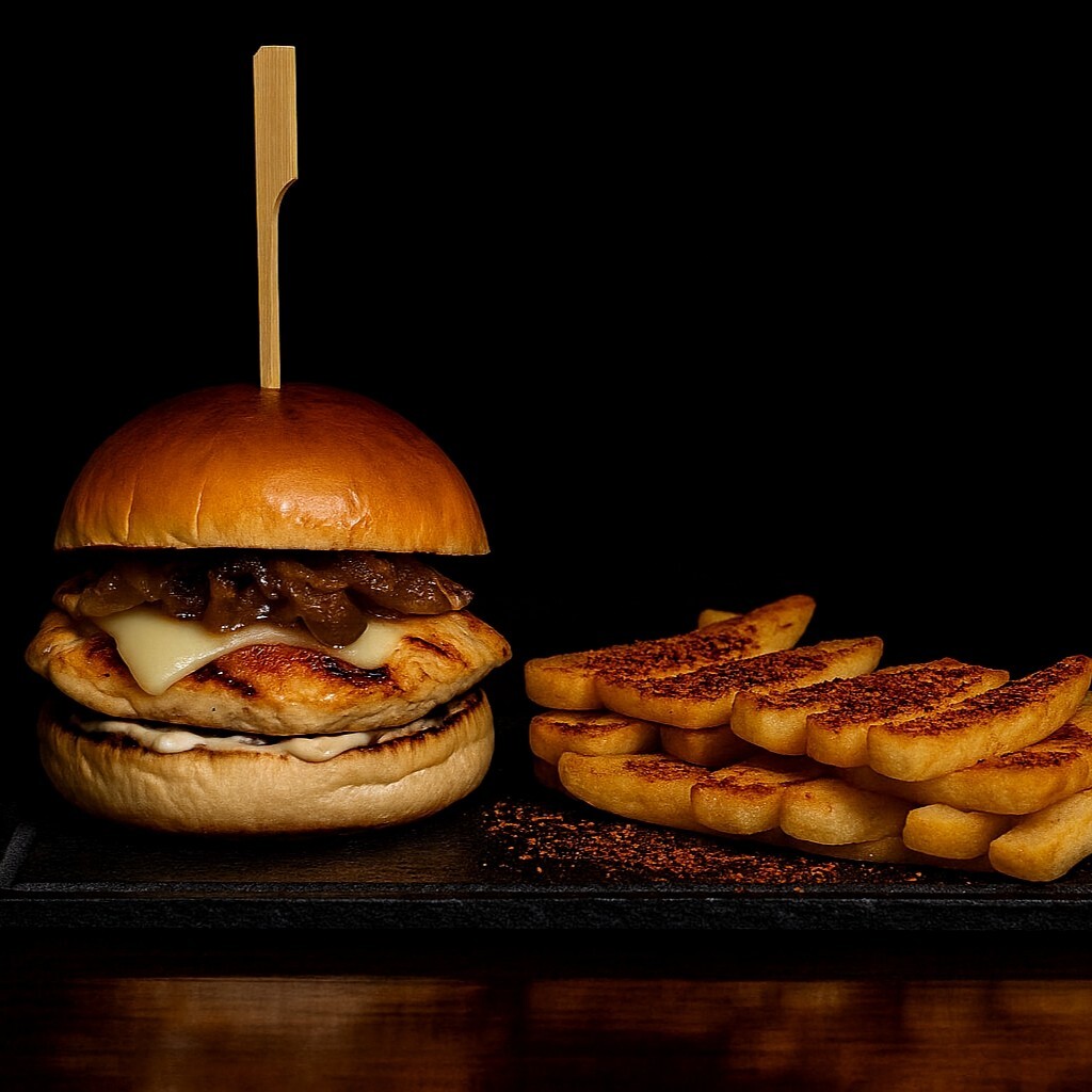 Rokfor Mushroom Tavuk Lokum Burger