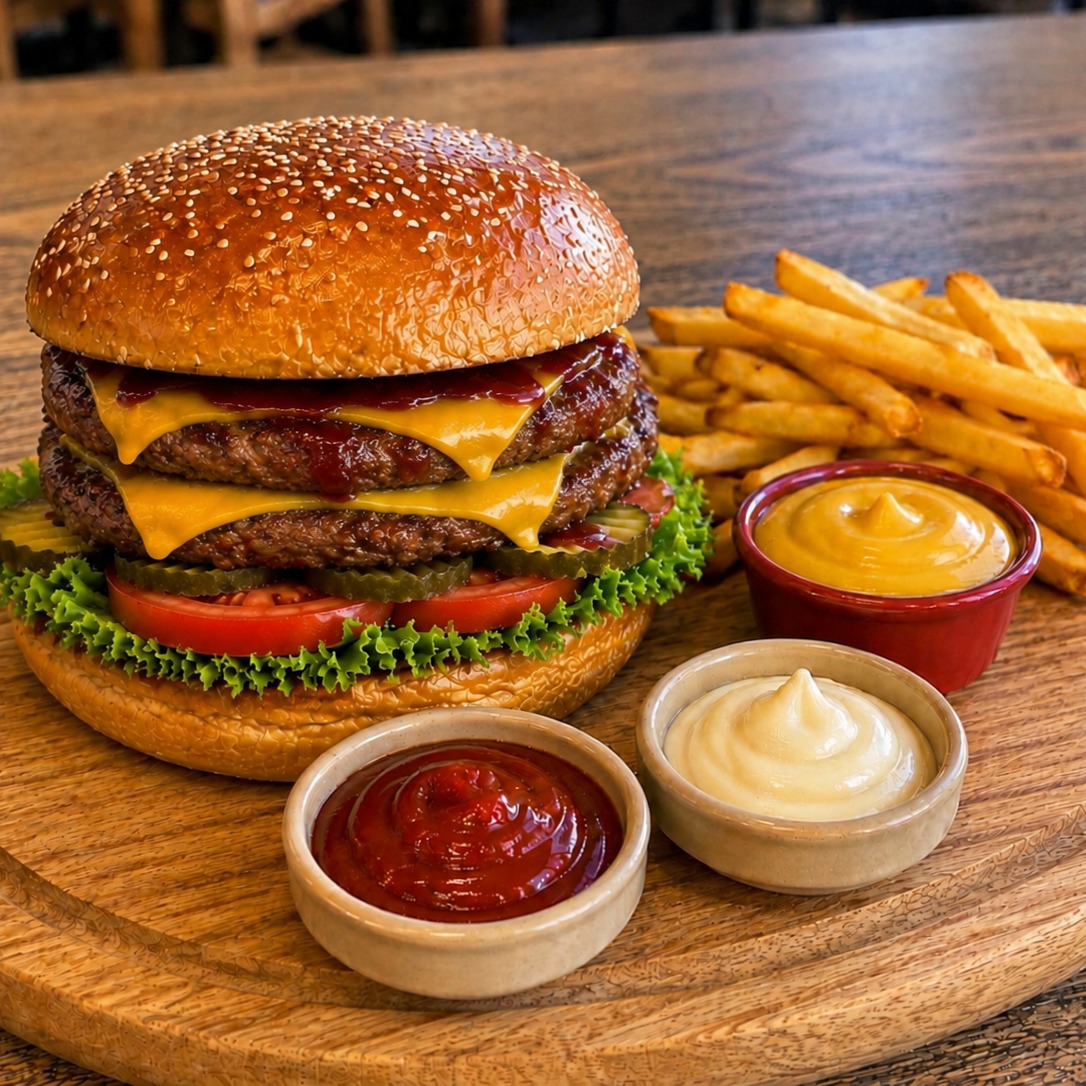 Double Classic Burger Menü
