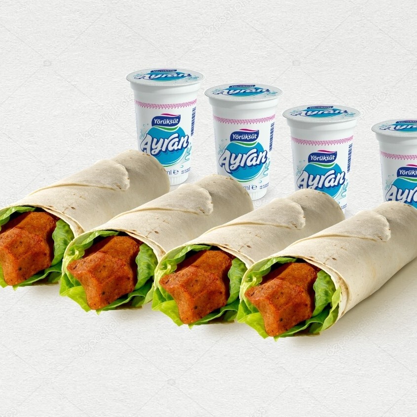 4 Dürüm + 4 Küçük Ayran (4*170 gr)