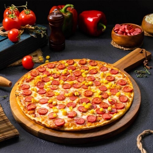 Sucuklu Mısırlı Pizza (Orta Boy)
