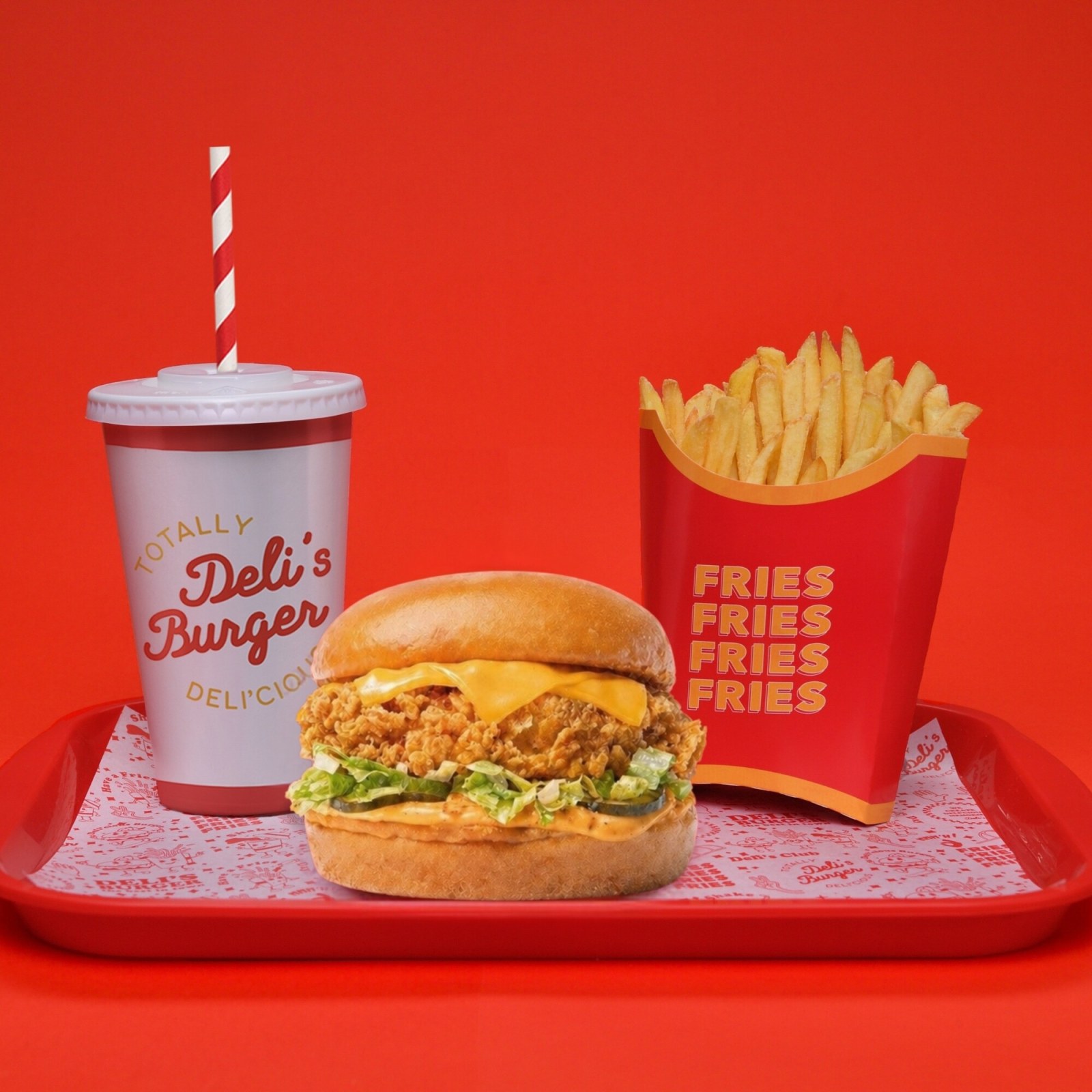 Spicy Chick Burger Menü
