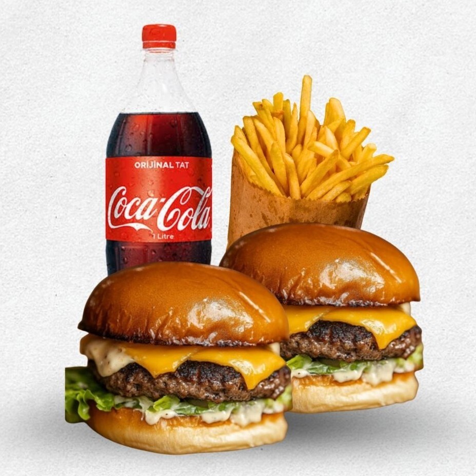 2'li Coca Cola Mars Cheeseburger Menü