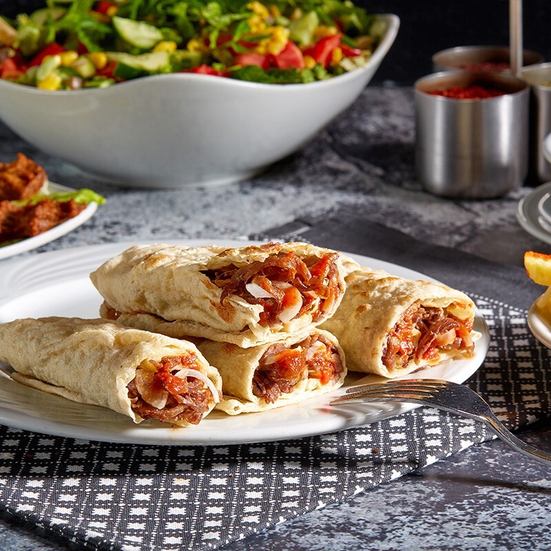 Soslu Soğanlı Et Döner Dürüm