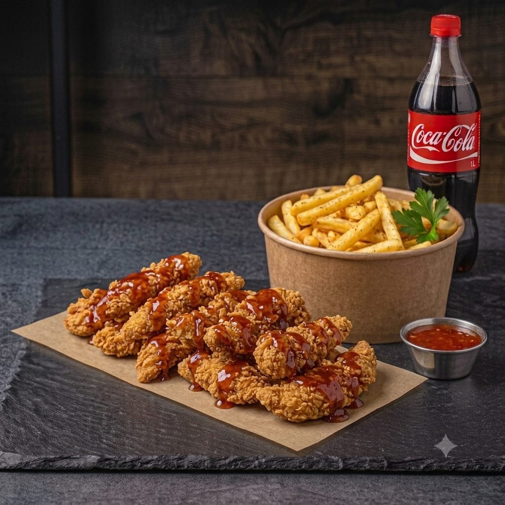 500 Gr Tender + 500 Gr Patates + 1 L İçecek Menü