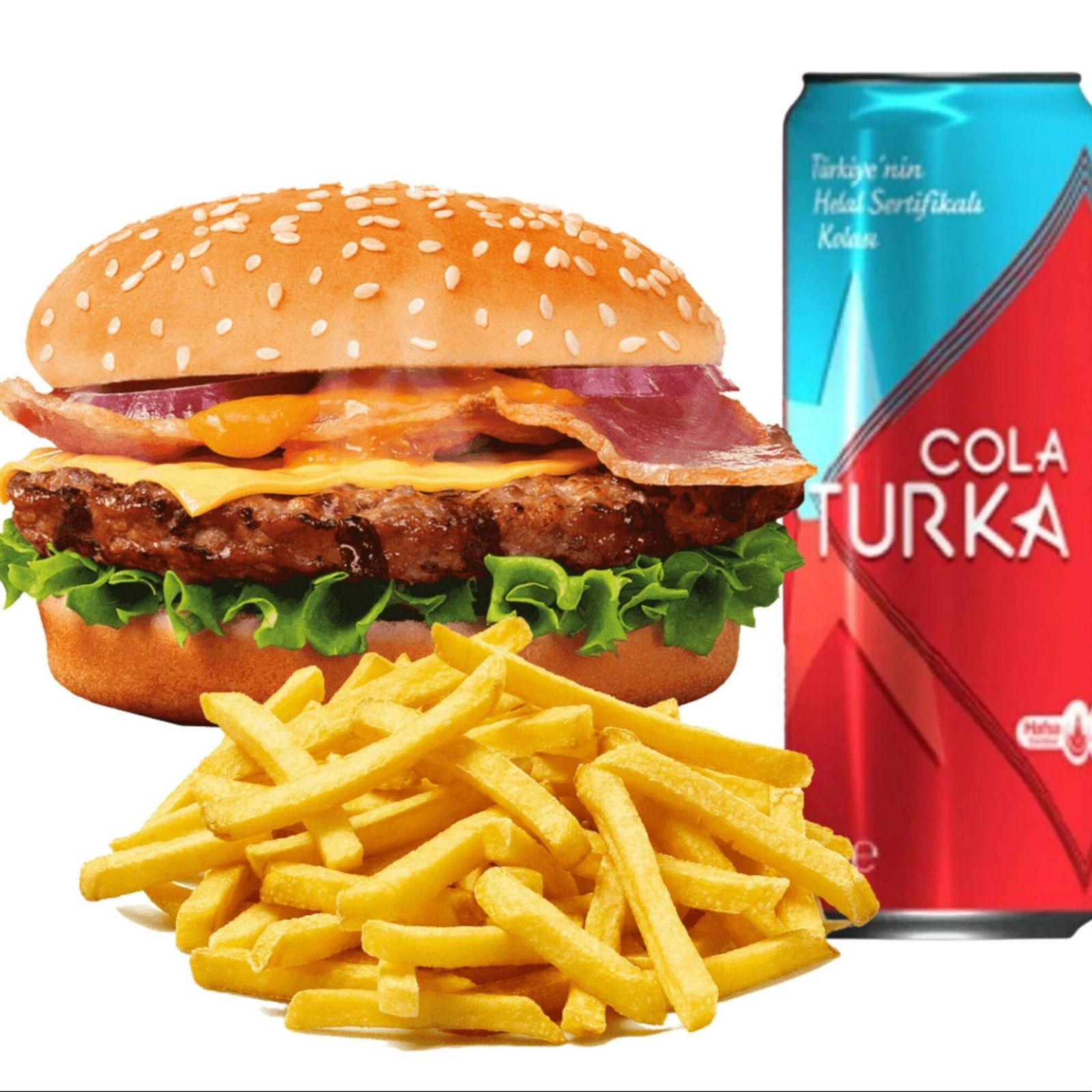 Klasik Tavuk köfte Burger menü