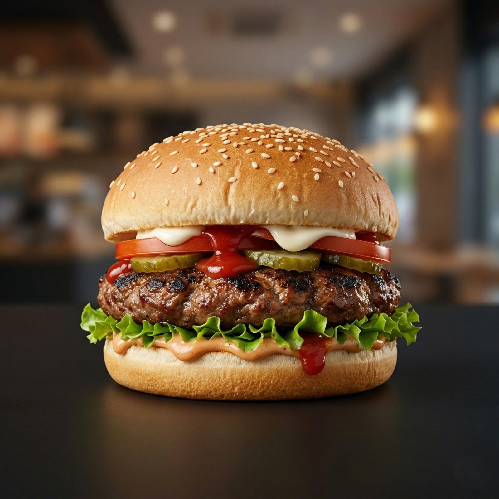 Köfte Burger -Meatball Burger
