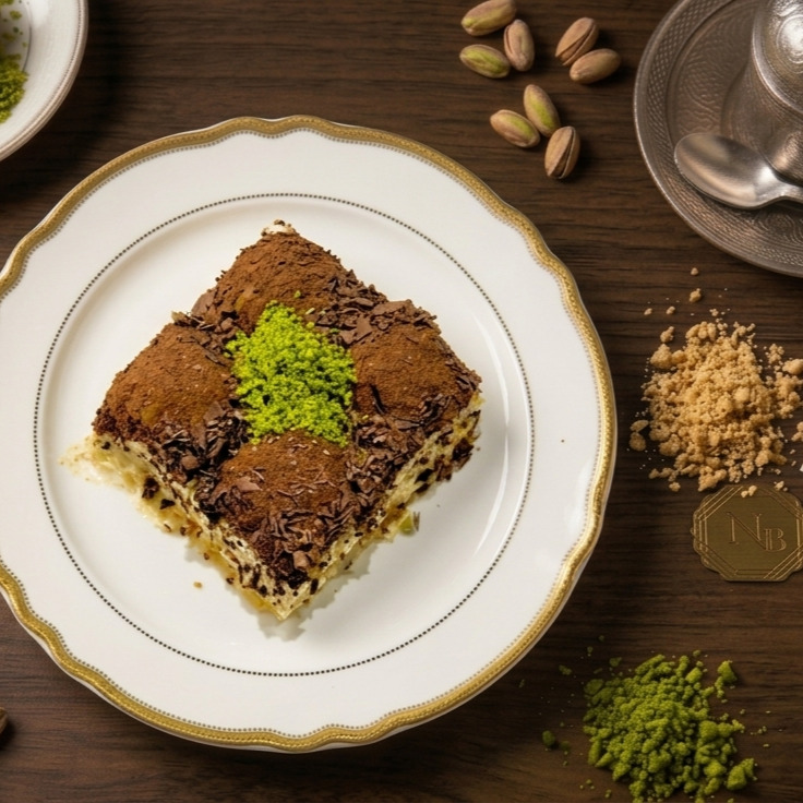 Fıstıklı Çikolatalı Soğuk Baklava (1 Kg)
