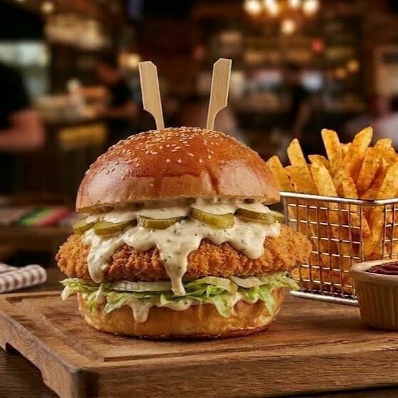 Sezar Tavuk Burger Menü