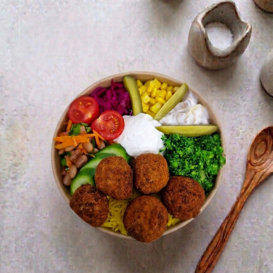 Falafel Köfteli Bowl