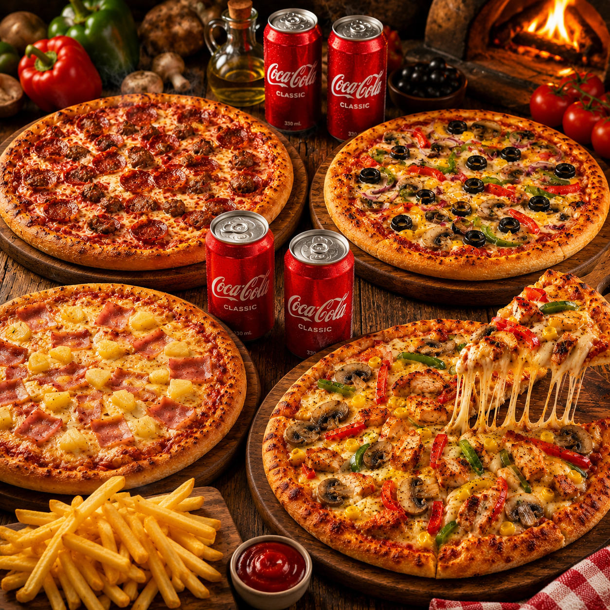 Avantajlı Aile Boy Pizza Menü