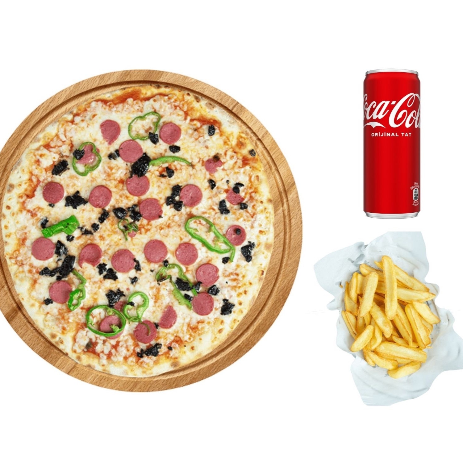 Sosisli Pizza (Büyük)