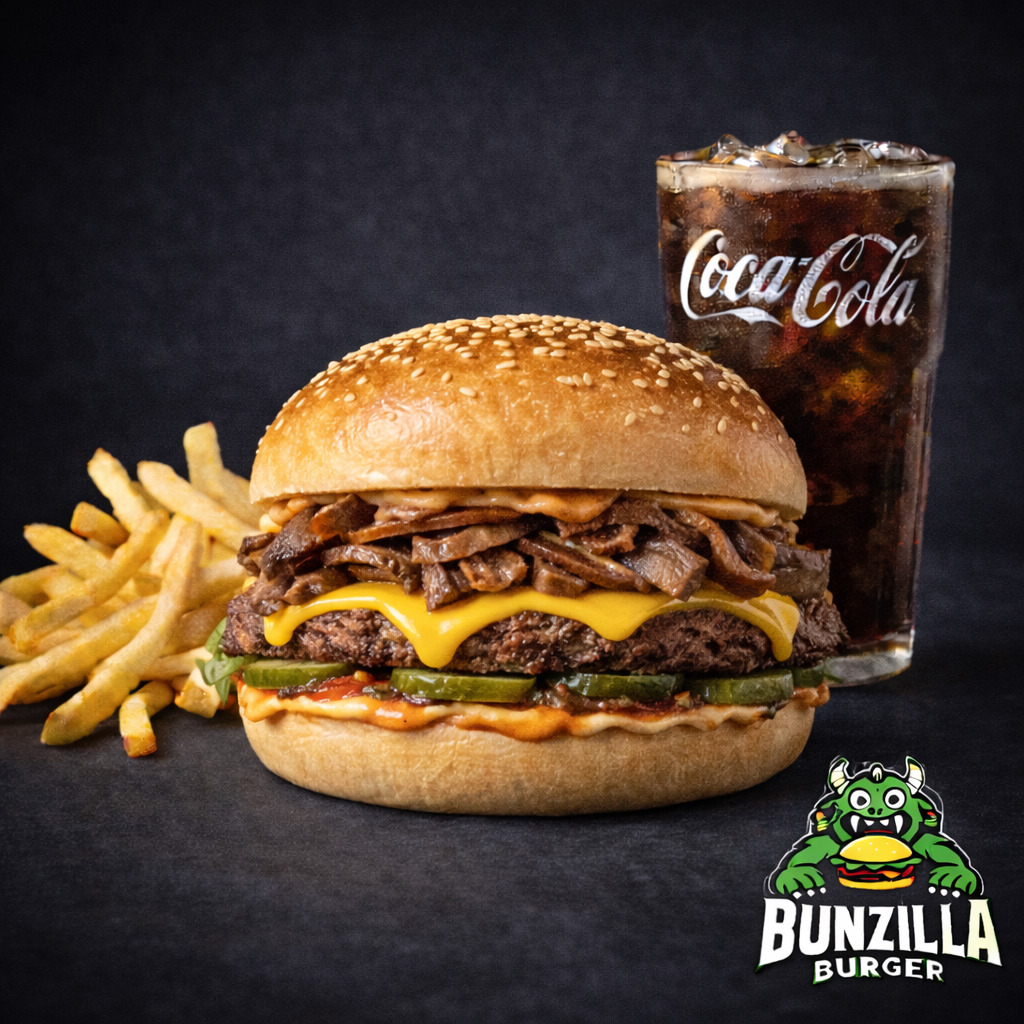 Steakzilla Burger Menü